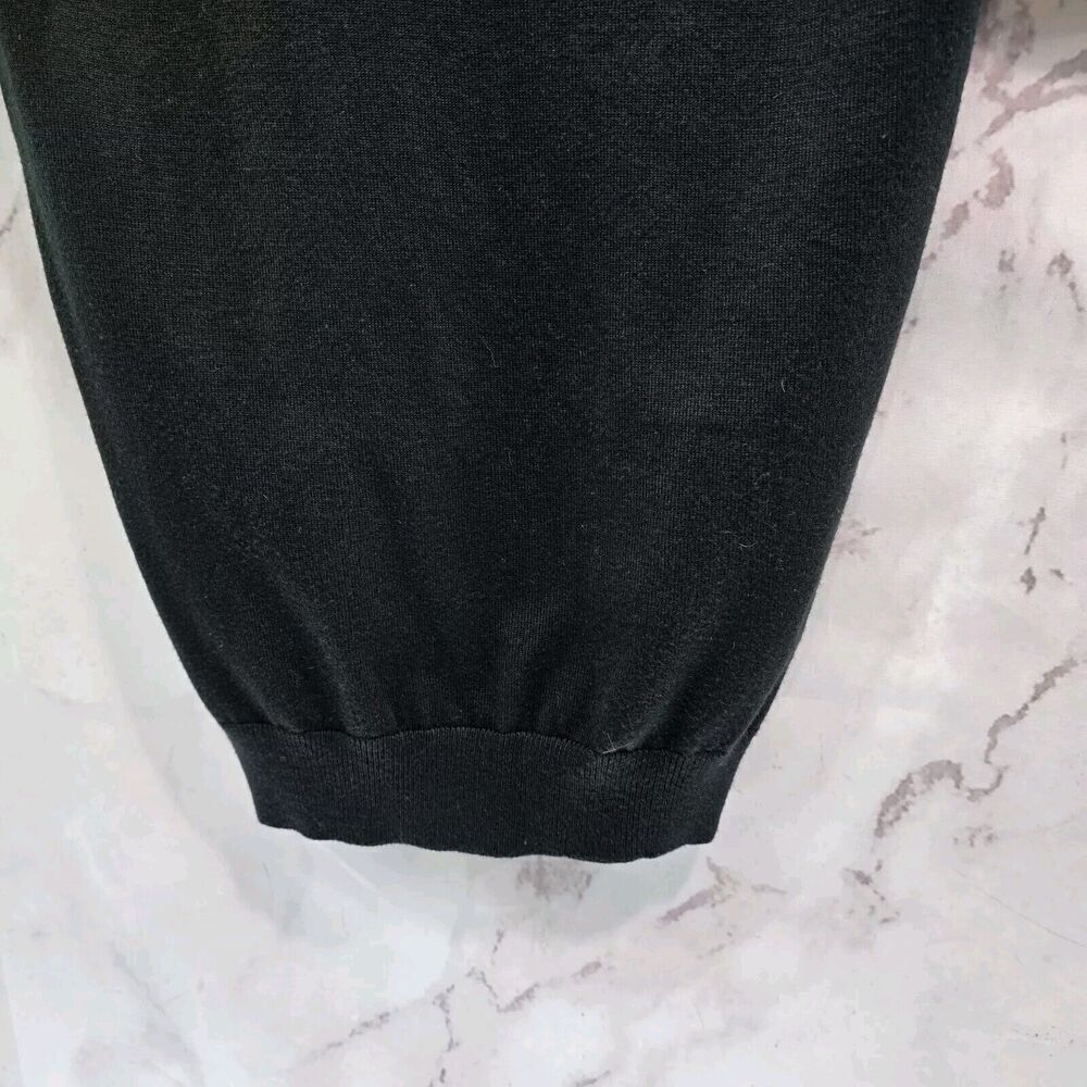 Modcloth Sweater Womens Small Black Short Sleeve Scoop Ribbed Lightweight - Picture 7 of 9